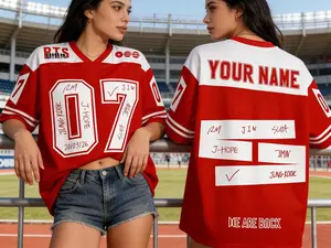 Custom Kpop Mesh Jersey, Unisex Bangtan Boys Fan Merch, Personalized Army Fan Lovers Jersey, Bangtan boys 2026 Arirang World Tour Merch Jersey