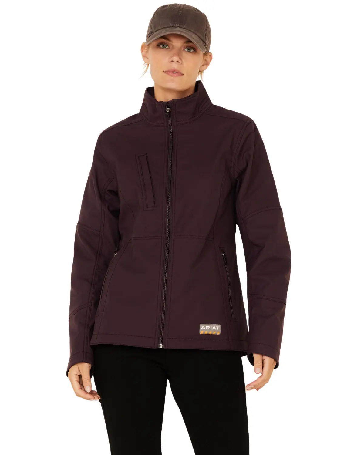 Ariat Women's Women'S Rebar Stitch Softshell Zip-Front Work Jacket - 10037661 Ariat Women's Women'S Rebar Stitch Softshell Zip-Front Work Jacket - 10037661