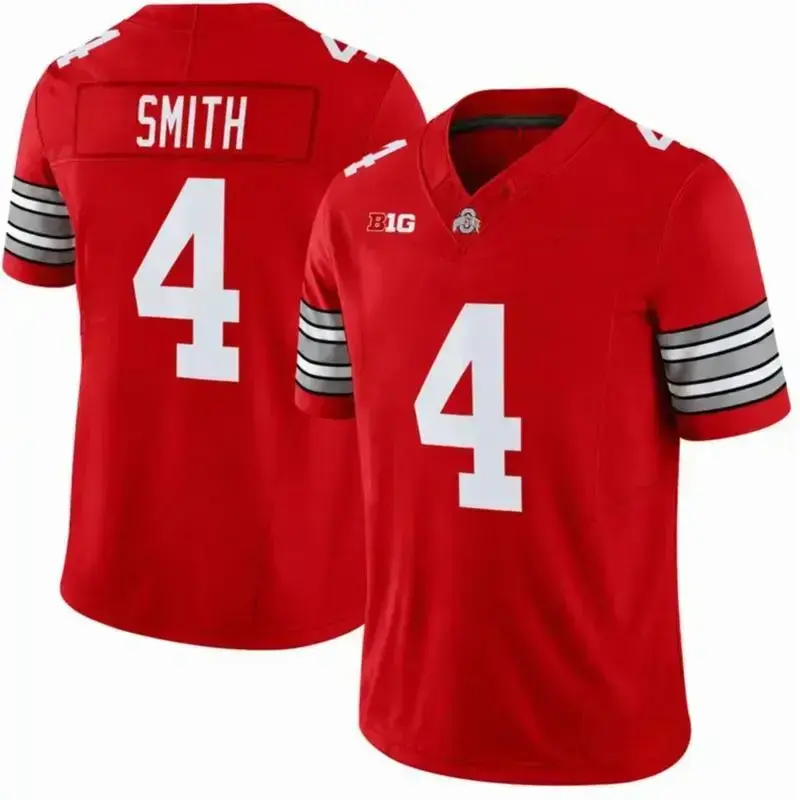 Unisex Ohio State Buckeyes Football Jersey – Player Styles, Scarlet Red White & Gray, Full Team Logo, Game Day Fan Apparel