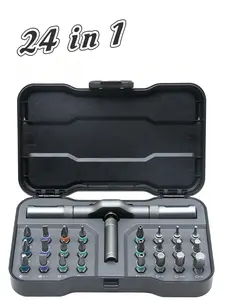 24 in 1  Magnetic Screwdriver Set with Detachable Ratchet Handle, DIY Ratchet Screwdriver Set,Multi Bit Free Combination Ratchet Screwdriver Set,Portable Precision Repair Tool Kit for Furniture Computer Bicycle,Specialty Hand Tools ,stock up on specials
