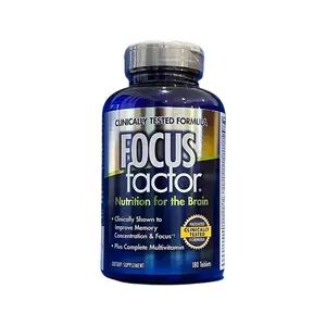 Focus Factor Nutrition for the Brain Dietary Supplement, 180 Tablets - Healthcare Fitness