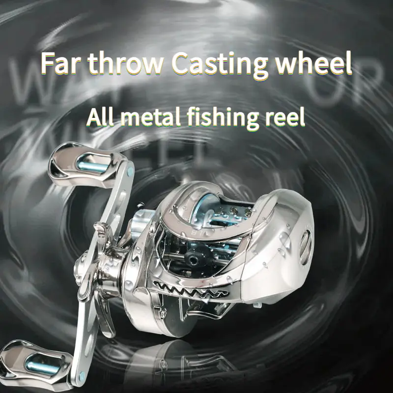 TRONMER FISHING Baitcasting Reel 7.1:1 High Speed Gear Ratio 17.64LB Max Drag Magnetic Brake Left Right Handle Durable Casting Reel Bass Trout Pike Freshwater Fishing Gear