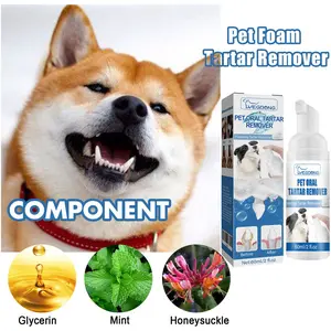 Yegbong Pet Tartar Remover, Clean Teeth and Bad Breath, Oral Foam Cleanser, Effective Dental Care for Pets, Freshen Up Your Pet's Smile