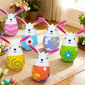 Easter Bunny Egg Balloon Set, Multifunctional Party Decorations, Indoor Game Balls, Atmosphere Decoration, Photo Props