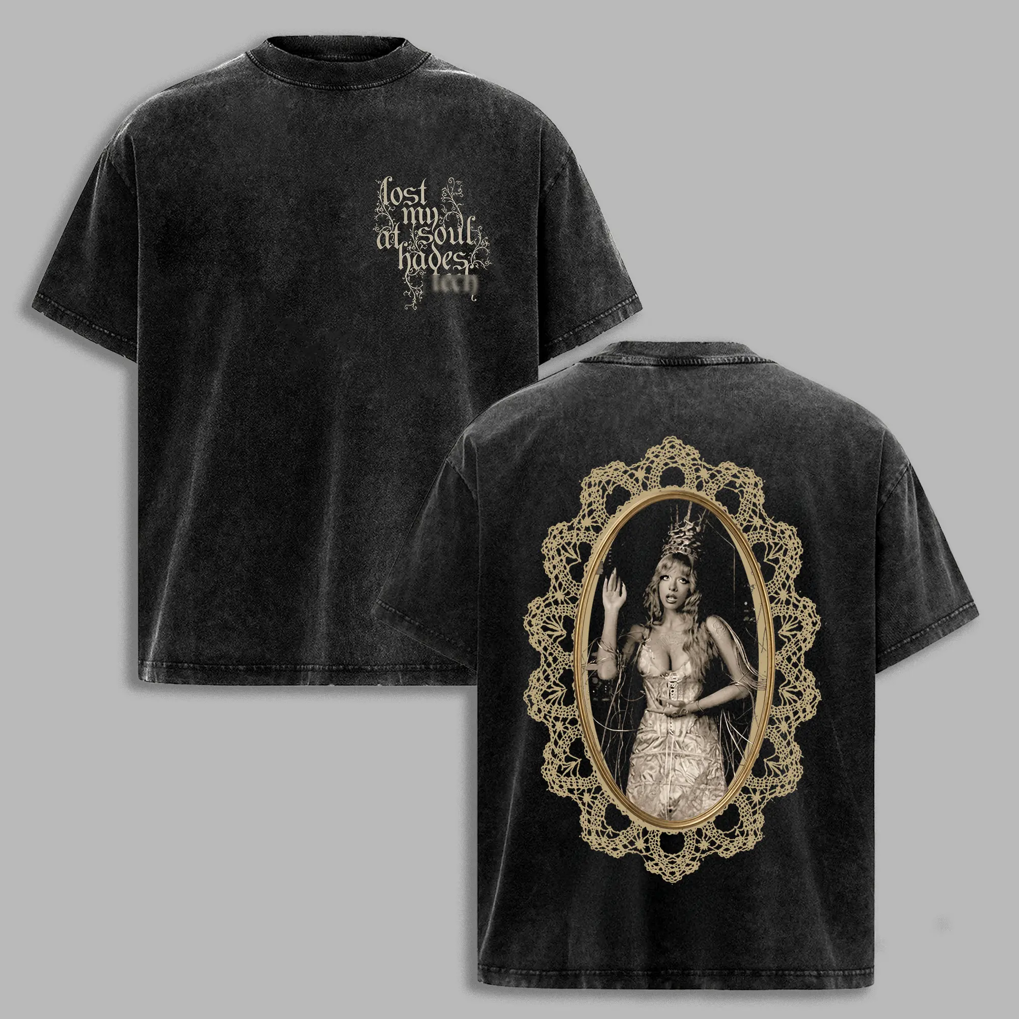 Retro Melanie Mtinez - Hades New Album THE HADES RITUAL 2026 Tee High-Quality Unisex Cotton Shirt Petal Merch Streetwear Graphic Shirt Gift for Ariana Fan