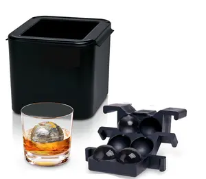 4 compartment ice maker for large ice balls