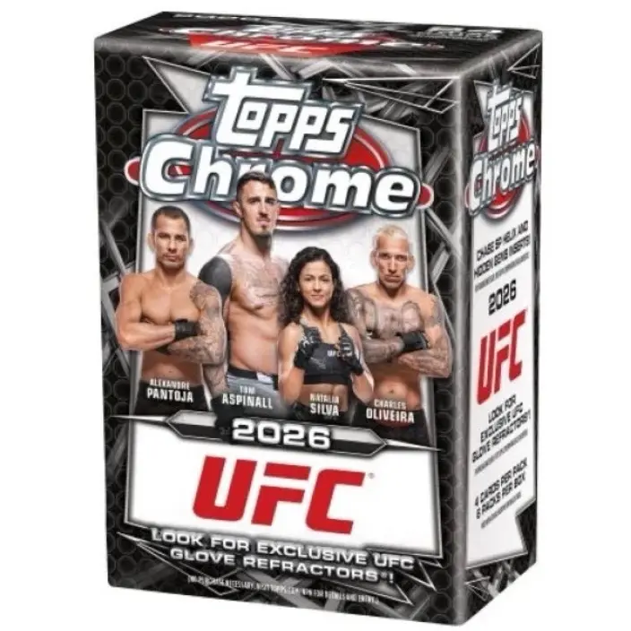Topps 2026 UFC Chrome Blaster Box - Sports Collectible Trading Cards Accessory