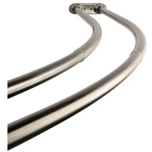 Kingston Brass  Adjustable - 60 in. -72 in. - Double Curved Stainless Steel Shower Curtain Rod