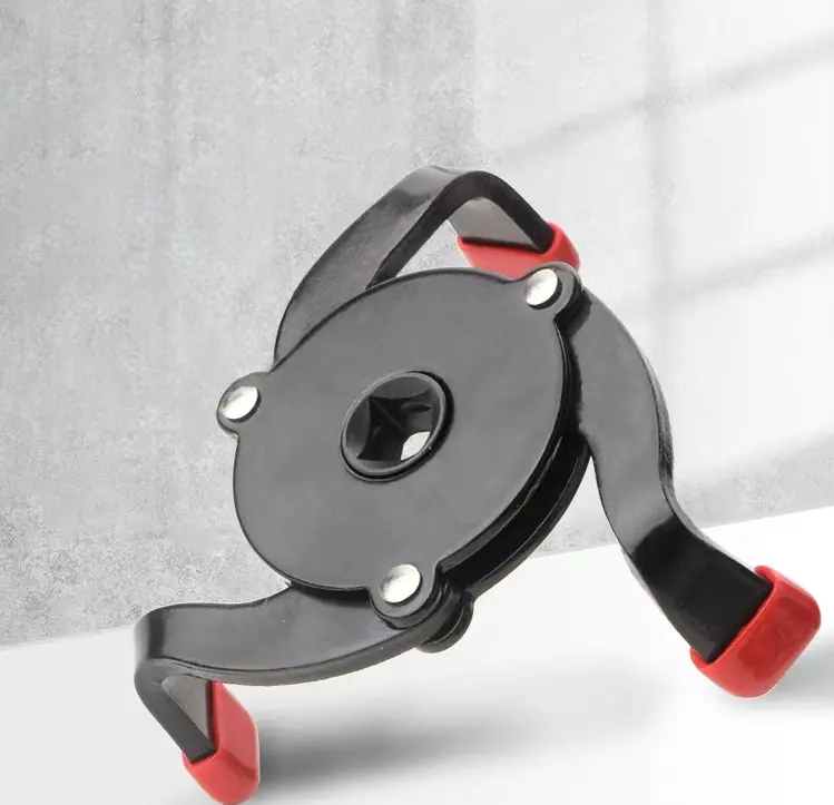 Adjustable 3-Tusk Non-Slip Oil Filter Wrench - Automotive Hand Tool for Engine Filter Removal, Suitable for Cars, Trucks campingessentials
