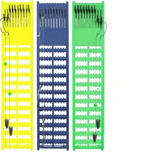 9pcs Fishing Snelled Hook Holder, Fishing Leader Holder For Organize Snelled Fishing Hooks