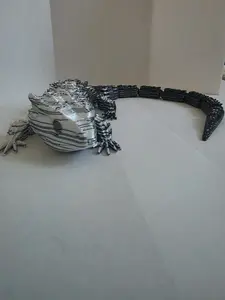 Veteran-Made Custom Articulated Dragon Figurine - 3D Printed, Gradient Color, Multi-Style Home Decor Statue