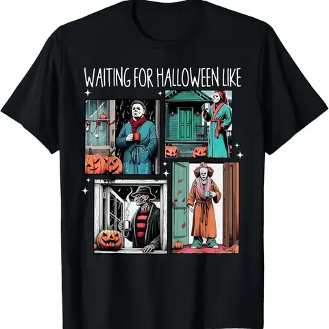 Women's Pure Cotton Short-Sleeve Round Neck Easy Tee - Breathable Cotton Keeps Skin Fresh, Spooky Jack O' Lantern Graphic Halloween Tshirt for Casual Daily Outings