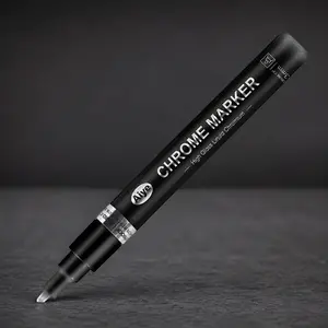 Chrome Mirror Effect Metallic Marker Pens - DIY Reflective Craft Paint for Art, Writing & Design | Premium Durable Fine Tip, Smooth Writing, Portable for Students, Professionals & Creative Projects