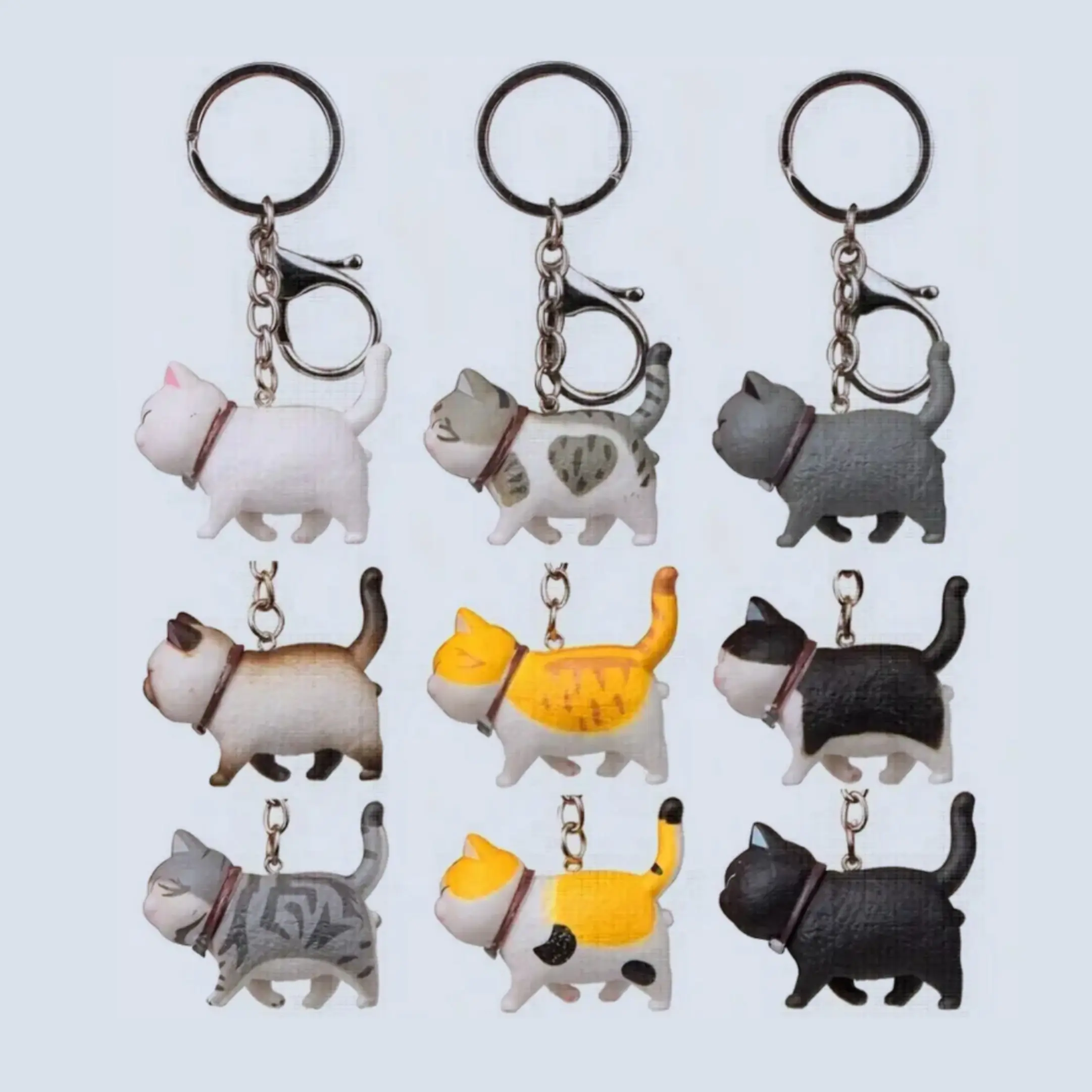 Fat Cat Cute Keychain valentine day keychains valentines keychain Fat Cat Cute Keychain valentine day keychains valentines keychain