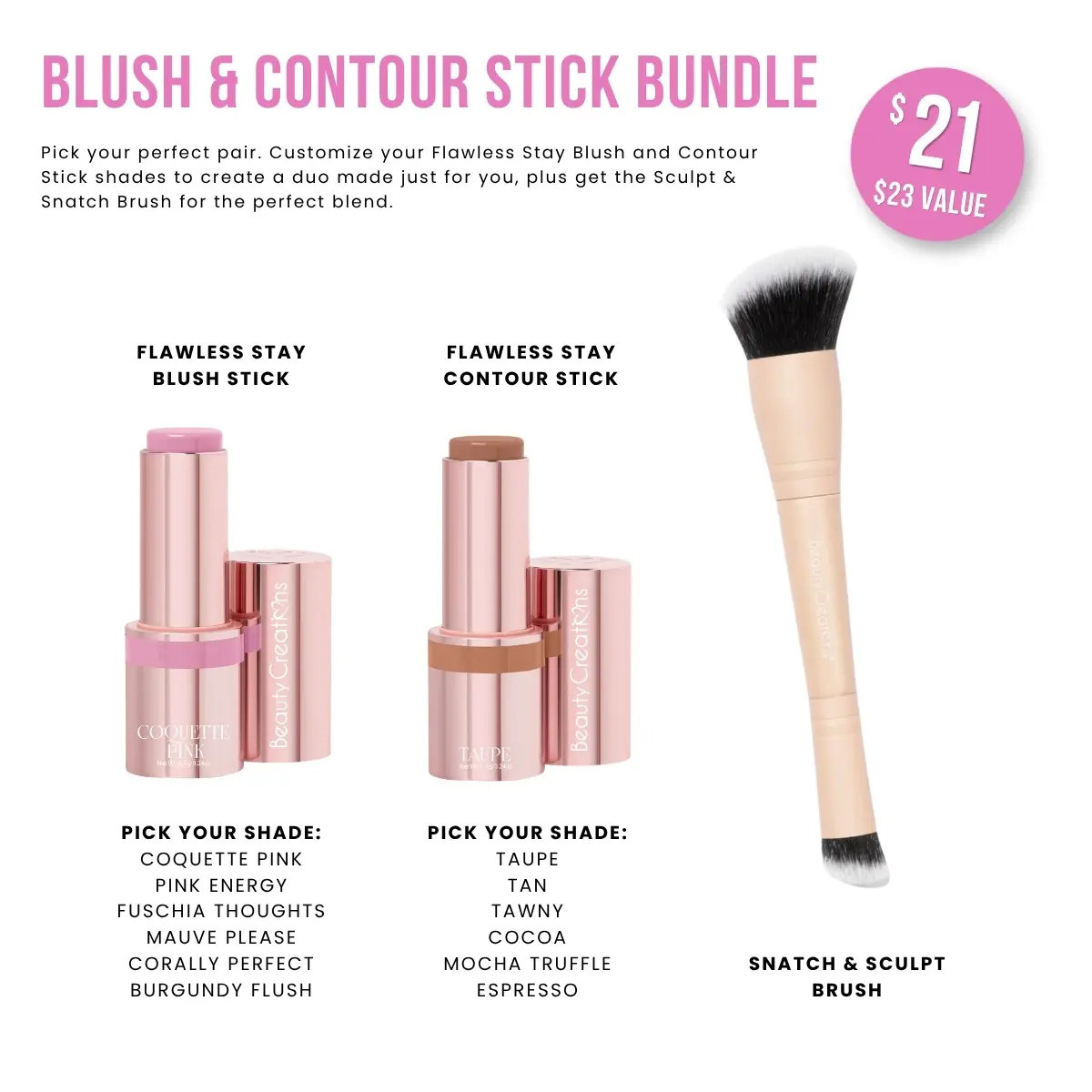 Blush & Contour Stick Bundle