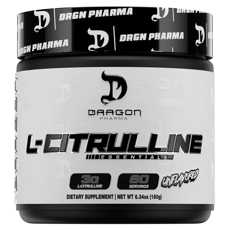 Dragon Pharma L-Citrulline - Muscle Volume Boost & Endurance - 60 Servings - Unflavored