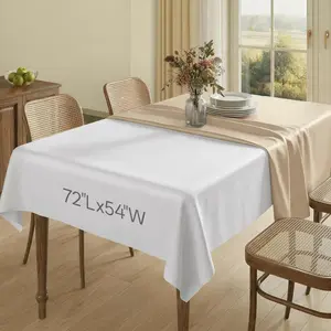 Heavy Duty Table Protector Pad with Flannel Backing for Dining Room, Waterproof Vinyl Tablecloth Easy to Clean & Trim, Scratch & Heat Resistant Table Cover, Reusable Pad 72" x 54" Rectangular