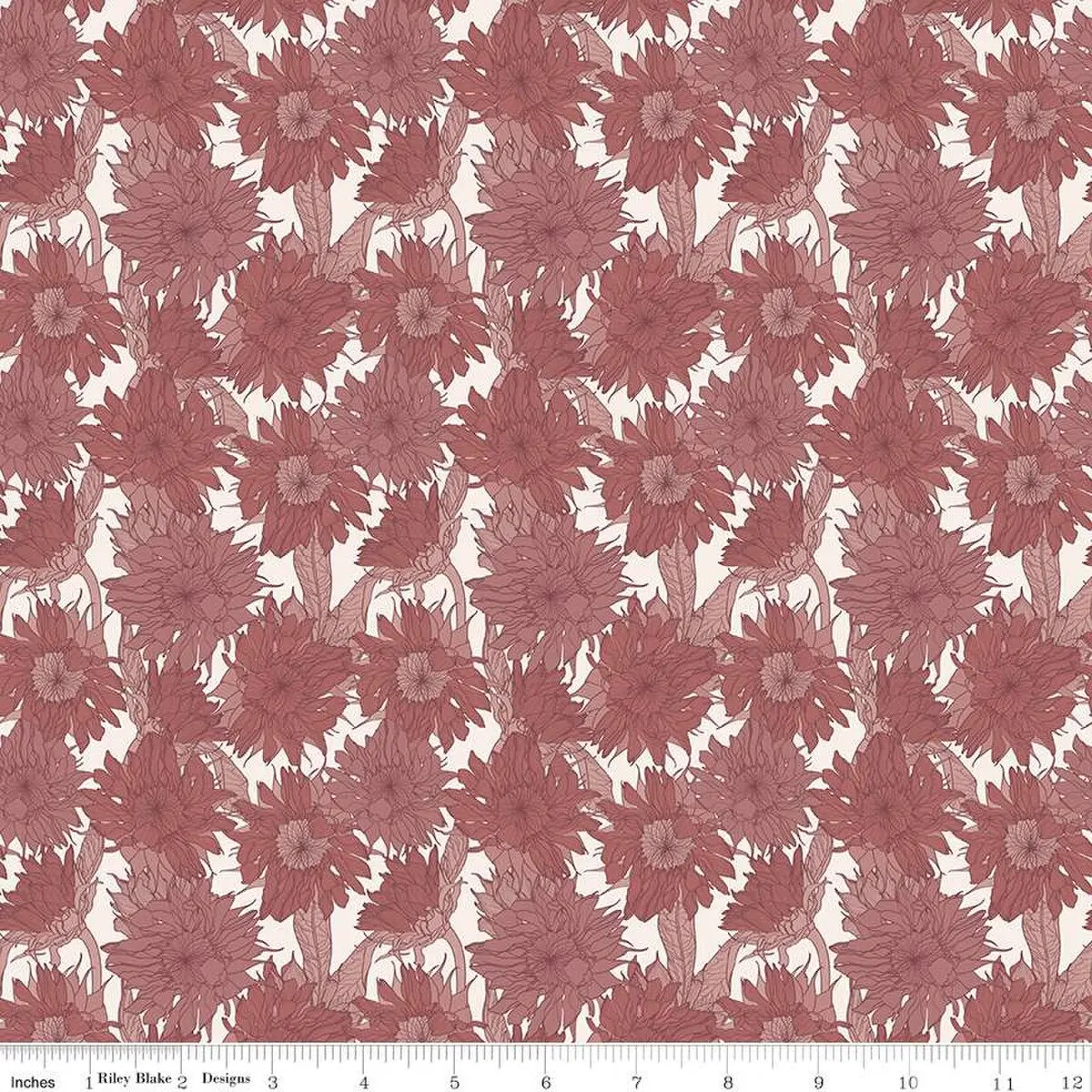 Fabric Riley Blake Dusty Rose Sunflower Evening on the Prairie by the Quarter Yard C16741-DUSTYROSE