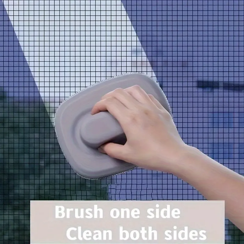 1pc, Window Screen Cleaning Brush, Flat Surface, Multifunctional Mesh Screen Cleaner, Portable Held, For Sofa, Wall, Carpet, Cleaning Supplies, Cleaning Tools