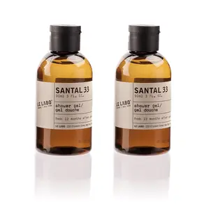 Le Labo Santal 33 Shower Gel Set of 2 – 3 fl oz Each (6 fl oz Total) – Unisex Body Wash