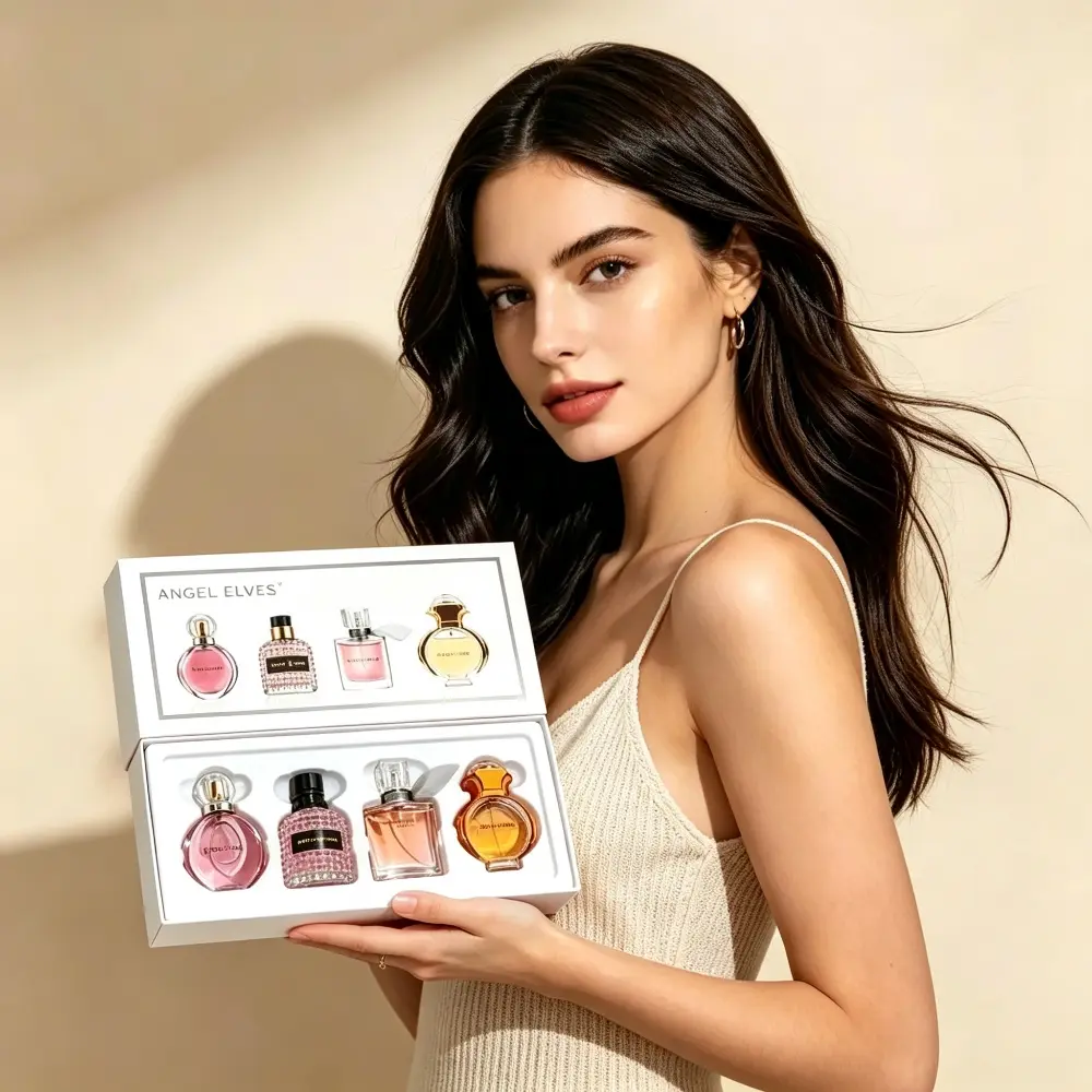Women's Perfume Gift Set,  4 Pcs Fresh Floral & Coconut Scent, Long Lasting Body Spray,Fragrance Gift Set, Gourmand & Floral Perfume Sampler, Perfume Gift Set, Fragrance Sets
