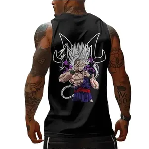 Saiyan Strength Meets Majin Madness - Rock This Intense Gohan Beast Sleeveless Tee & Dominate Every Rep with Raw Anime Energy and Power - Medium Fit