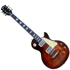 New Gibson Electric Guitar Mahogany Body Maple Top In Brown