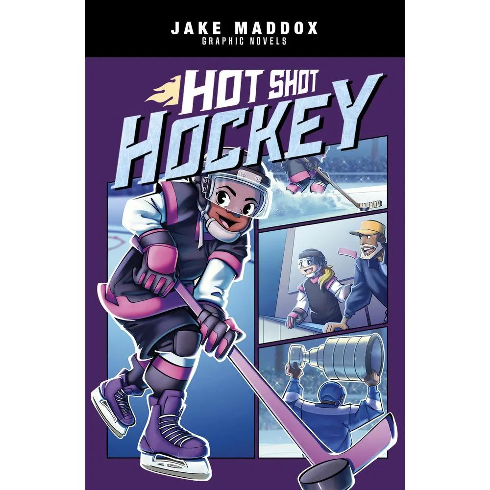 Used Hockey Book - Hot Shot by Jake Maddox, English Paperback (School & Educational Supplies)