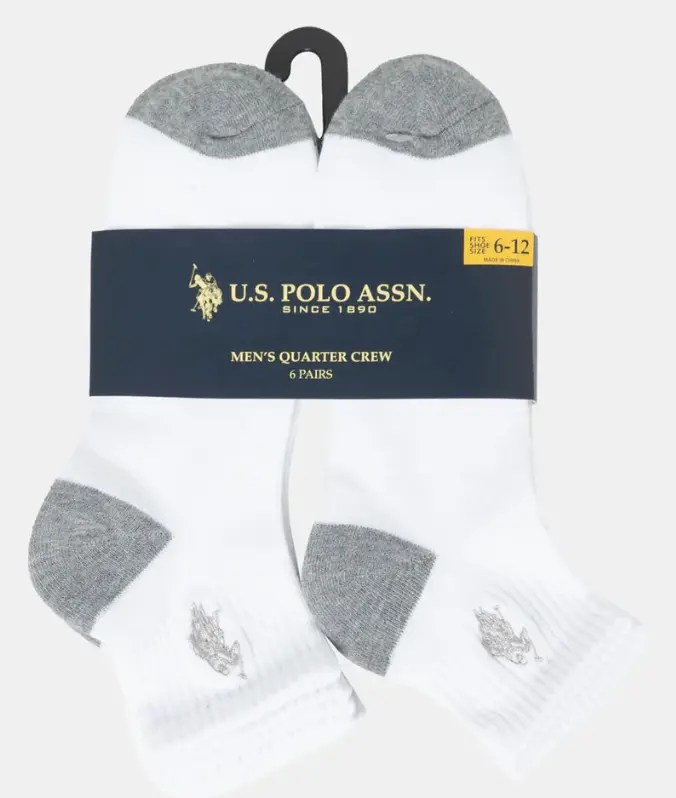Polo Socks - 6 Pack - FINAL SALE 232MM