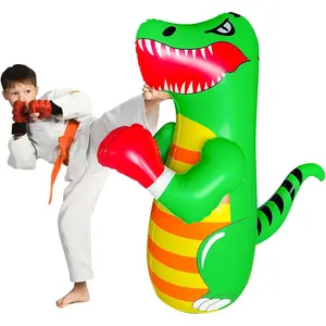 48 in Punching Bag for Kids, Free Standing Inflatable Dummy, Inflatable Punching Bag, De-Stress Boxing Bag for Kid