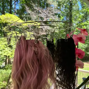 Rose Quartz Hair Chandelier