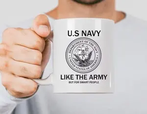 US Navy Mug, Navy Mug, Gift for US Navy, Military Gift, Navy Graduation 11oz Cup