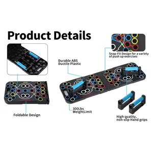 Color-Coded Push Up Board, Multi-Angle Home Gym Equipment for Chest Shoulder Arms, Portable Fitness Tool for Men Women