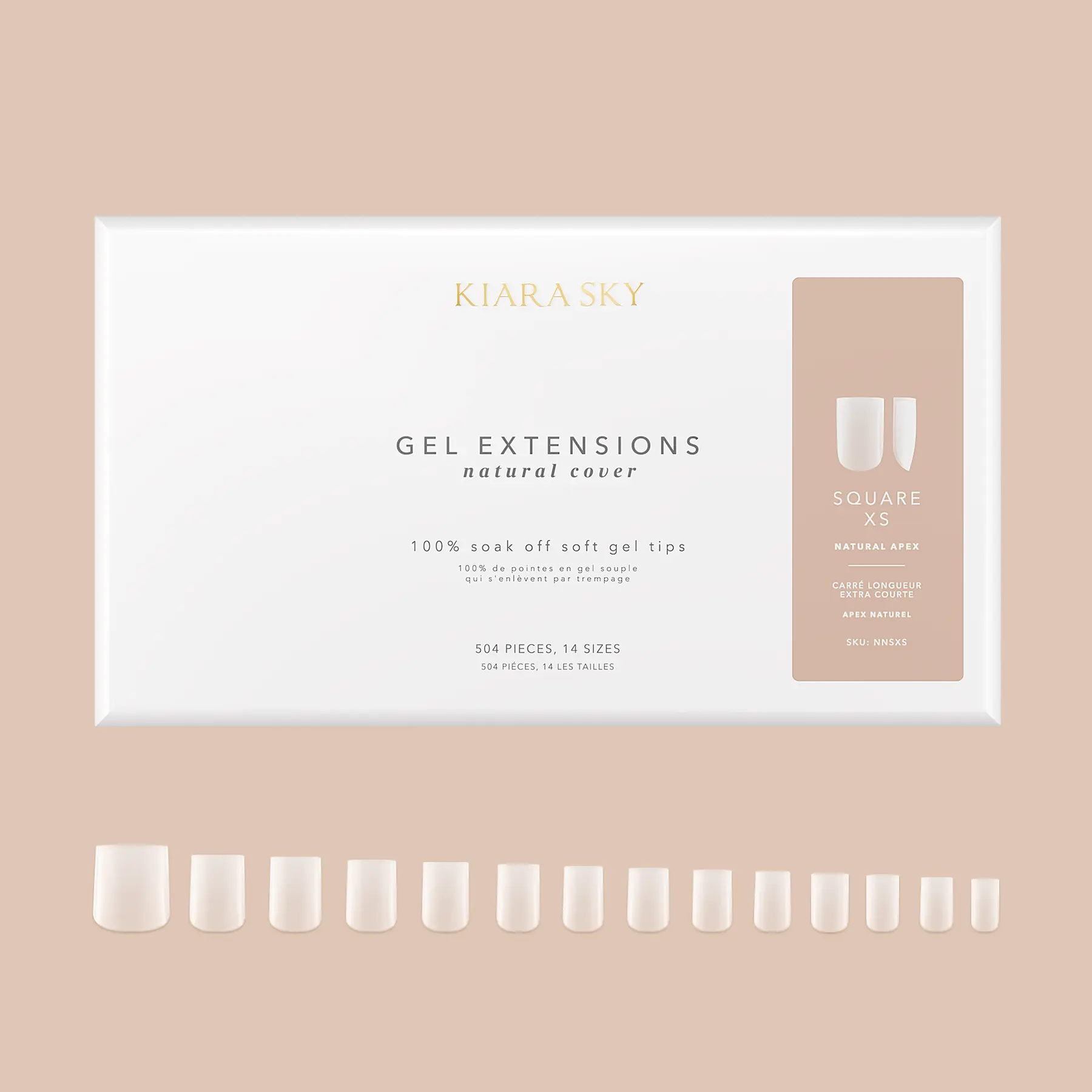 Square XS | Natural Gel Extensions