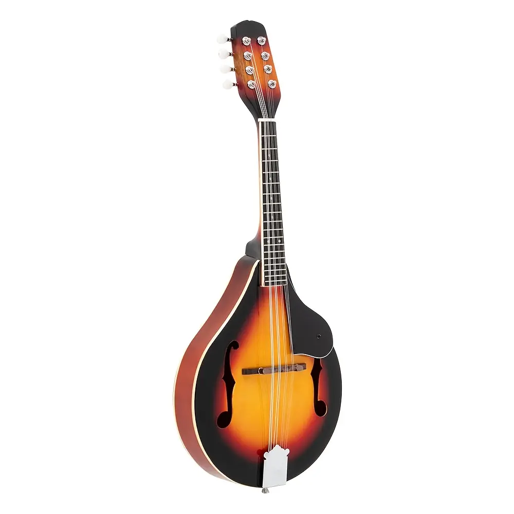 1pc Right-Hand A Style Elegant Mandolin - Basswood Body, Sunset Finish, Steel Strings, Rosewood Accent, Escutcheon Included, 1.87 lbs, 13.8 in, 27.56x10.79x2.01 in Musical Instrument for Toys & Hobbies