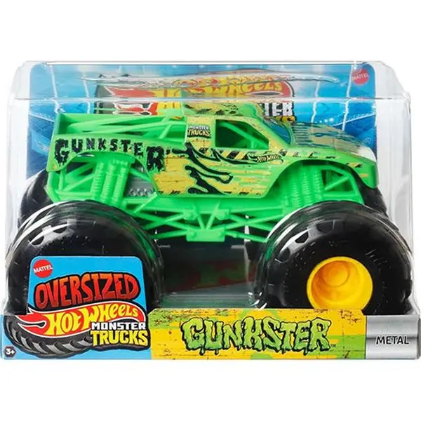 Mattel - Hot Wheels Oversized Monster Trucks - GUNKSTER (1:24 Scale) JDR05