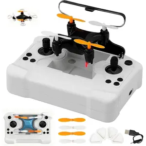 Mini Drone with Easy Stunt Flights & 360° Tricks - Perfect Beginner-Friendly Flyer with Fancy LED Altitude Hold Headless Mode Propeller Protection for Indoor Outdoor Mini Quadcopter (Black)