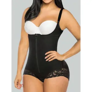 Solid Color Shapewear Bodysuit for Women, Butt Lifting and Tummy Control Body Shapewear with Zipper, Colombian Shapewear, Suitable for Various Occasions