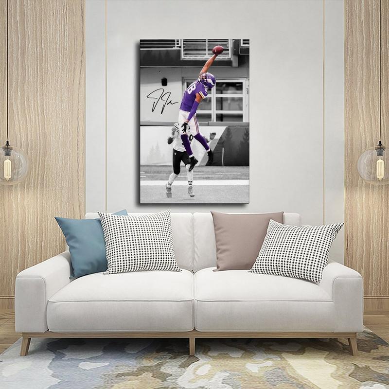 Justin Jefferson American Football Sports II Canvas Poster Wall Art Decoration For Home Bedroom Office Living Dorm Room Decor Boys Girls Gift