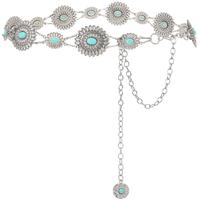 E-silver Chain-green Turquoise