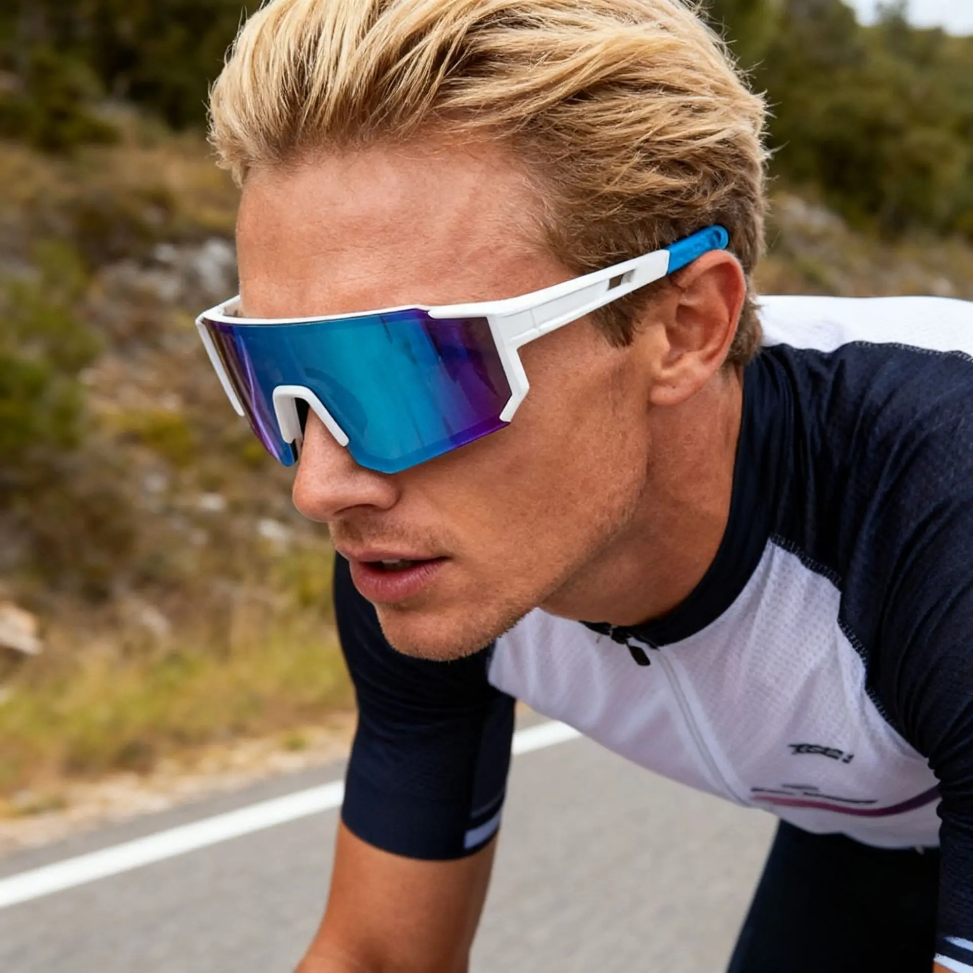 New sports glasses, bicycle outdoor riding glasses, men's and women's running, windproof, off-road sunglasses