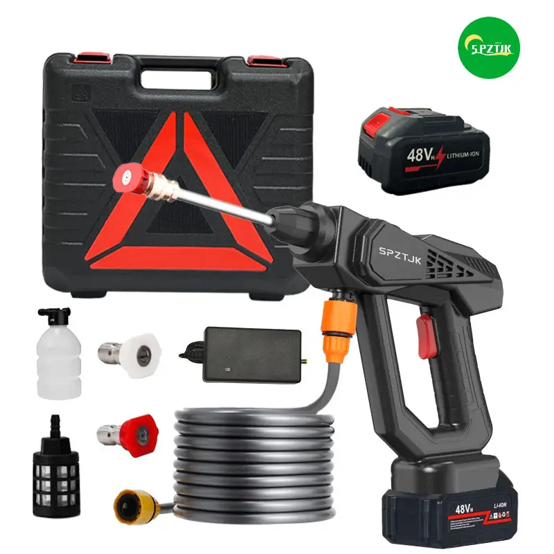 Portable Cordless Car Wash Gun，carwashing machine，Portable Wireless High Pressure Electric Car Washer, foam gun for pressure washer for Car Floor Wash