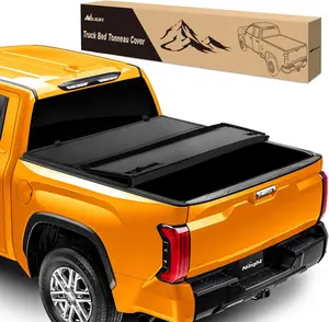 Nilight Hard Tri-fold Truck Bed Tonneau Cover Compatible with Toyota Tundra 2022 2023 2024-5.6ft Car Protector
