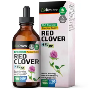 BioKrauter Red Clover Tincture for Women’s Hormonal Balance – Herbal Liquid Supplement