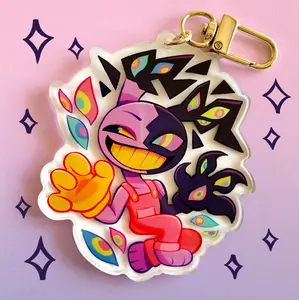 Jax from The Amazing Digital Circus Keychain! TADC Gaming Children’s Gift - Cute Chibi Cookies! Cute, Durable, And Perfect For Bags, Keys, Or Gifts