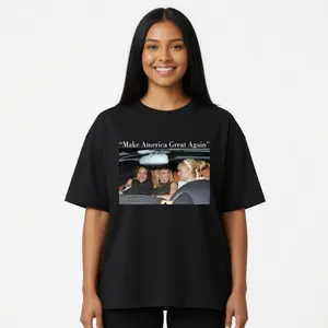 Women's Vintage Lindsay Lohan Graphic Oversize Short-Sleeve Cotton Spandex Stretch T-Shirt