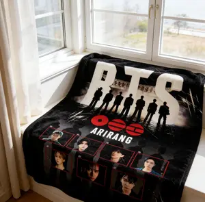 Arirang Fleece Blanket, Kpop Merch For Fan, All Over Print Fleece Blanket, Gift For Fans, Trending Home Decor