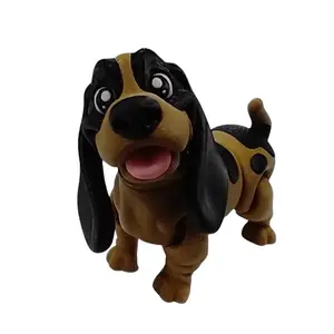 Bloodhound Dog 3D Printed Articulating Figurine