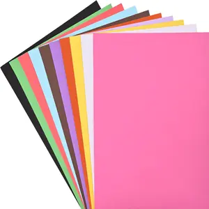 50 count Colored Poster Boards,11.7x16.5 Inches 10 Assorted Color Poster Board Paper 220g Bright Poster Board Bulk for  to School Arts, Classroom Crafts, Exhibits and Notices