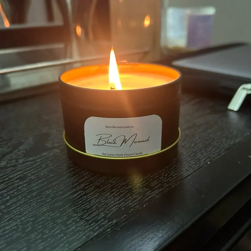 Black mermaid Candle Company( Hand-made Organic Candles)